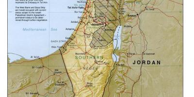 Peta israel geografi 
