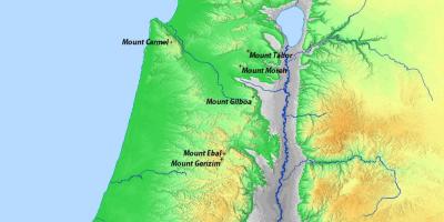 Peta israel pegunungan